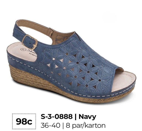 Sandały na obcasie damskie Roz 36-40 / 8 par